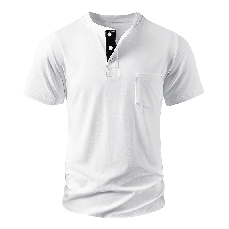 Henley T Shirt Men's EU Size C - Mens Fashion Streetwear 评论和价格