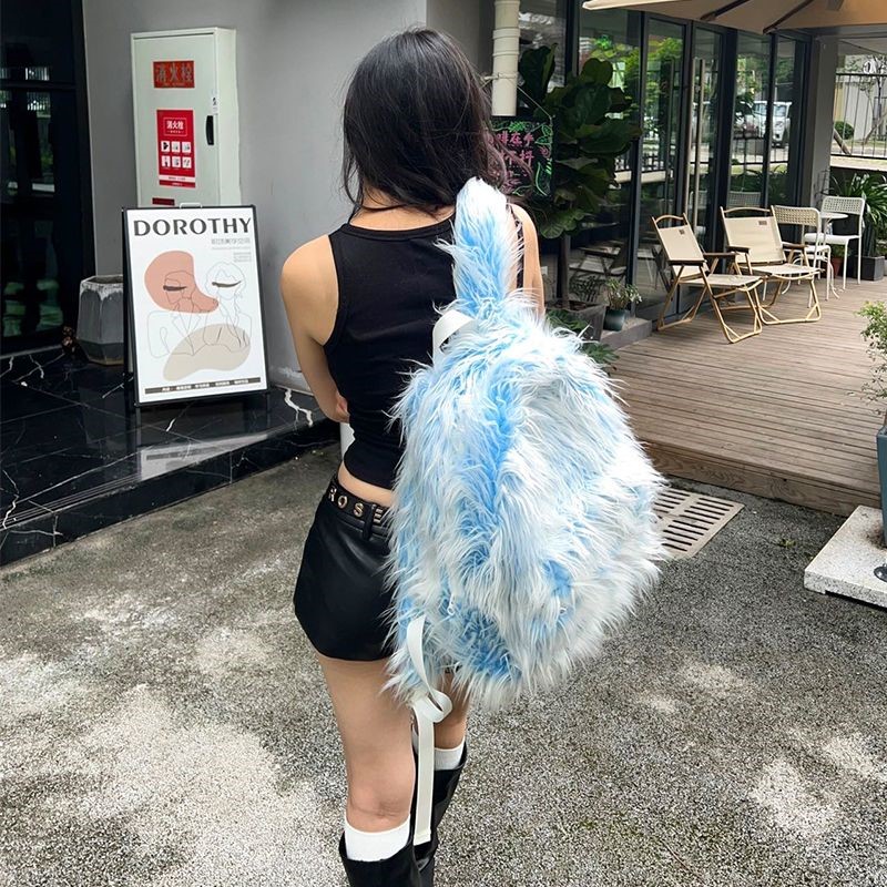 JIAERDI Ice Blue Long Plush Ba - Mens Fashion Blog 评论和价格