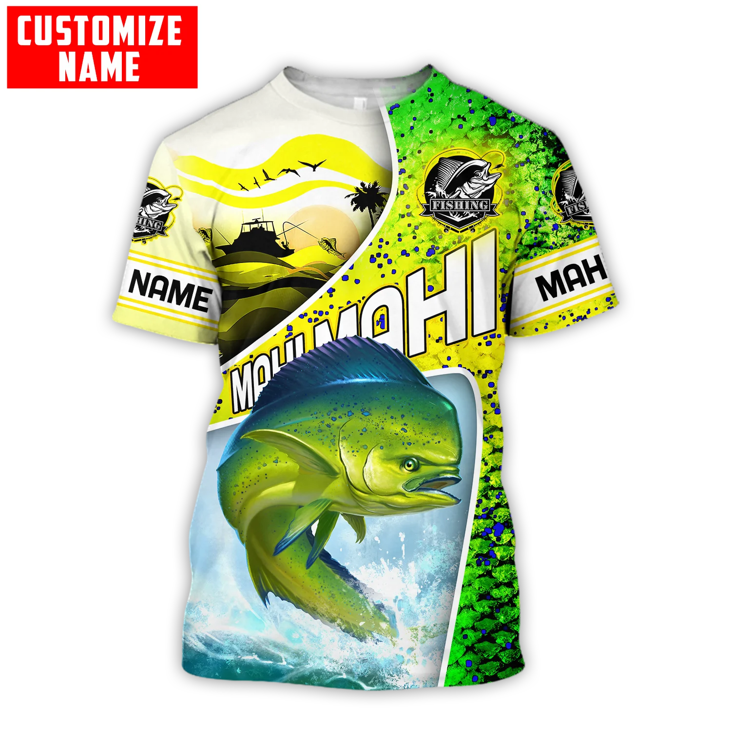 Custom name Mahi-mahi fishing  - Men'S Fashion Names 评论和价格