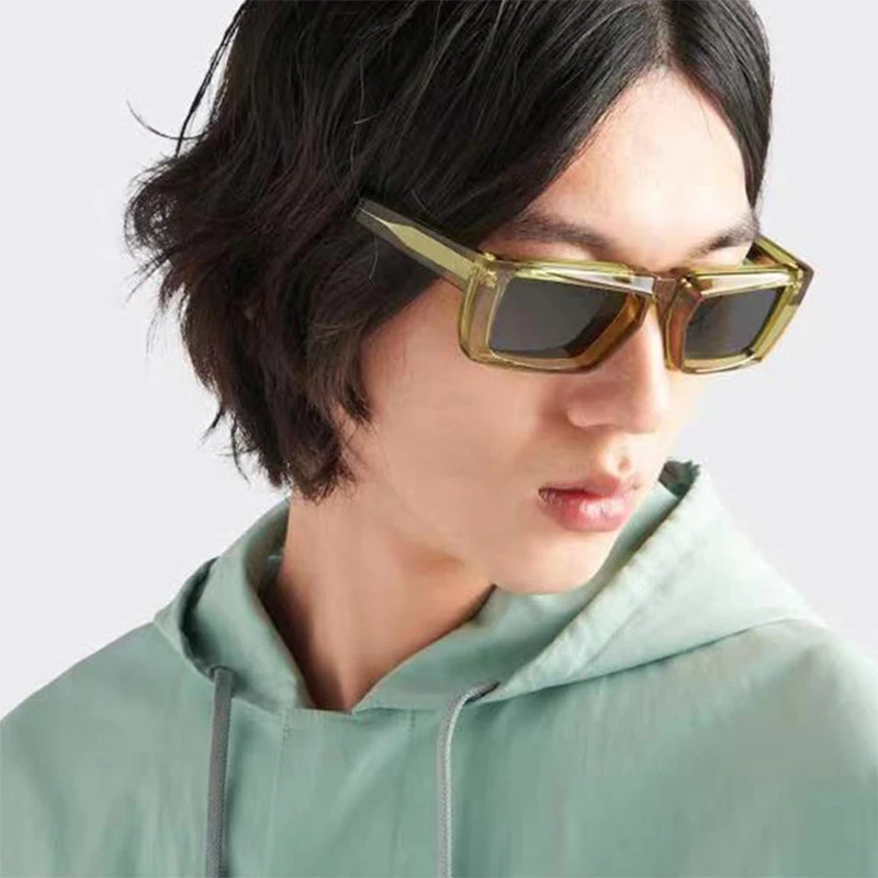 New Rectangle Sunglasses for M - Men'S Fashion Model 评论和价格