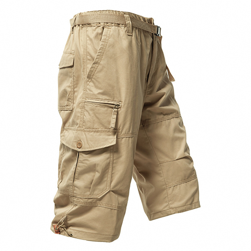 Men's Cotton 3/4 Pants Loose P - Men'S Fashion Overalls 评论和价格