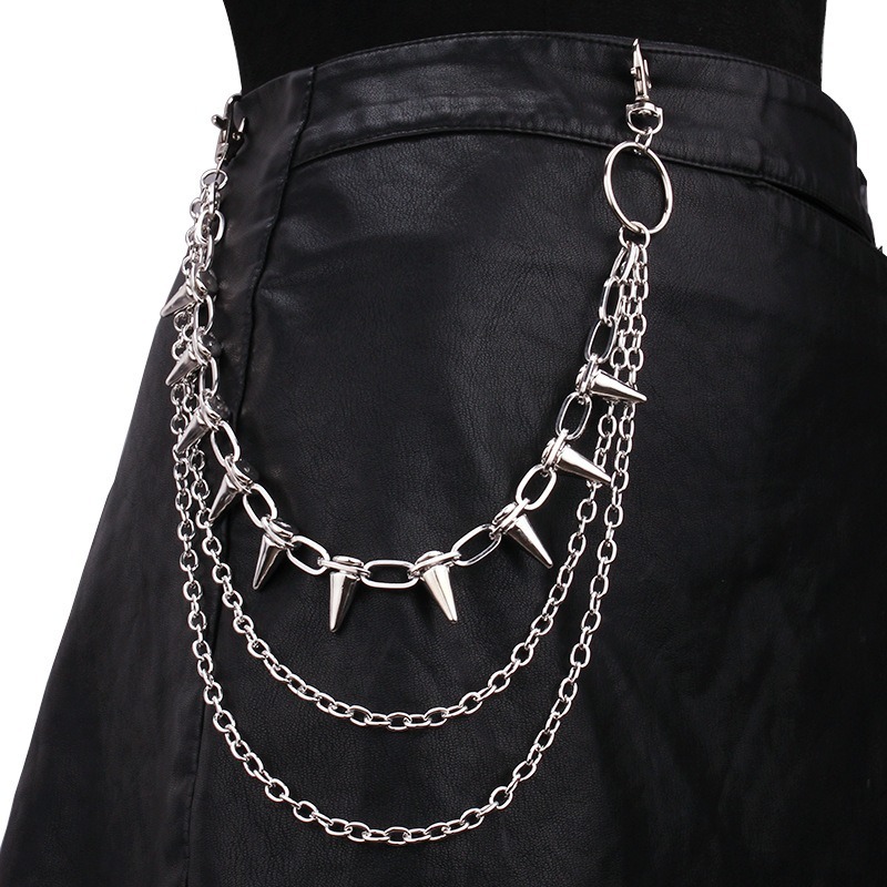 Hip Hop Punk Rock Metal Pants  - Men'S Fashion Overalls 评论和价格