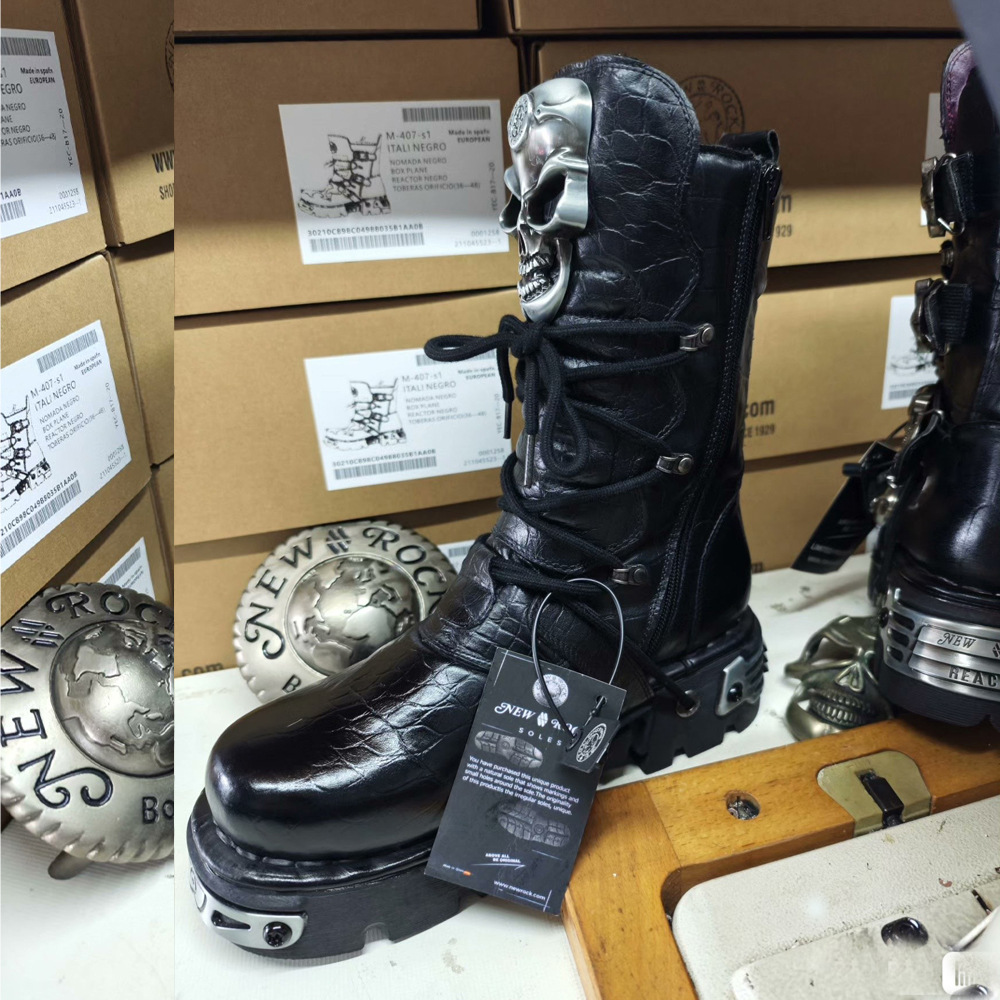 Fashion Genuine Leather Men's  - Mens Fashion Combat Boots 评论和价格