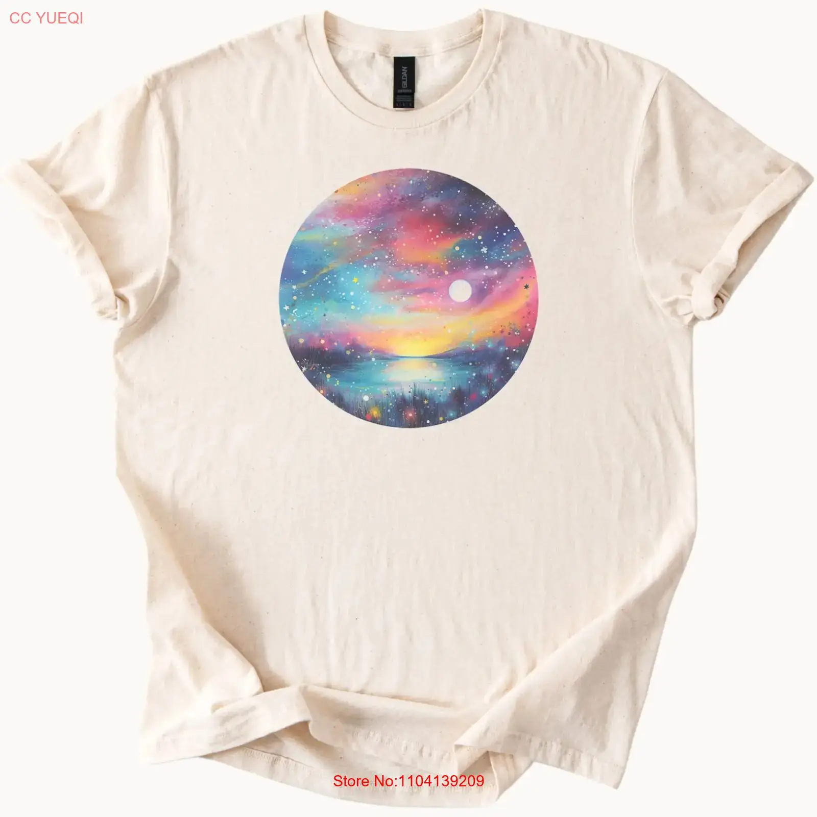 Cosmic Night Sky T Shirt Galax - Men'S Fashion Aesthetics 评论和价格
