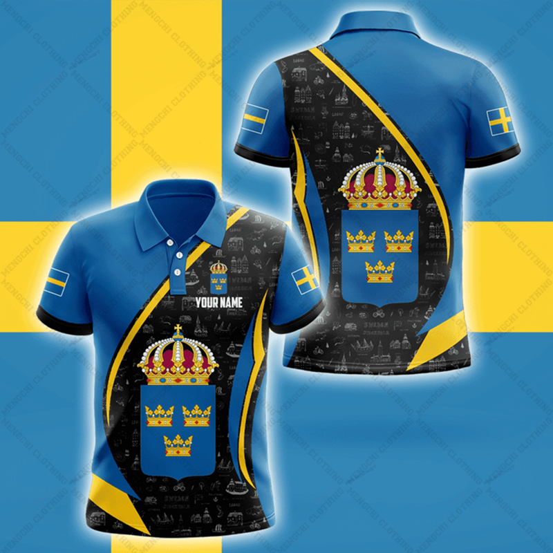 Custom Name Sweden Flag Skull  - Men'S Fashion Names 评论和价格