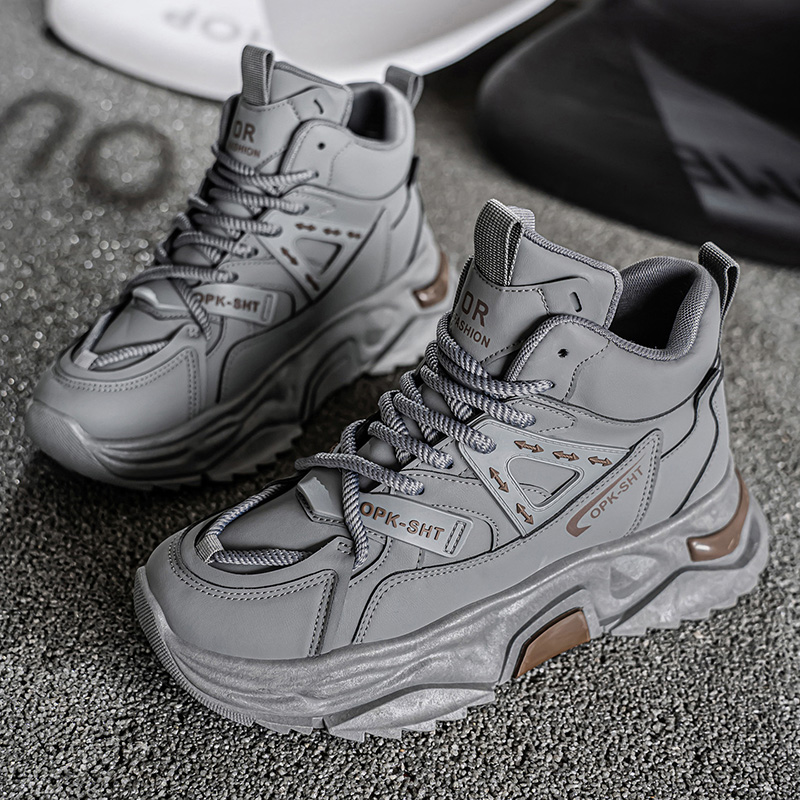 High Top Breathable Anti Slip  - Men'S Fashion Running Shoes 评论和价格