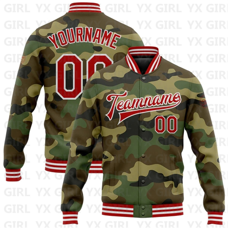 Custom Camo Purple-Gold Full-S - Varsity Jacket Letterman 评论和价格