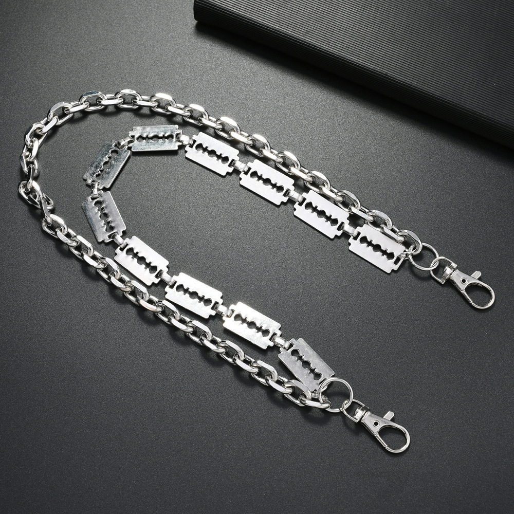 Punk Metal Chain Keychains for - Men'S Fashion Overalls 评论和价格