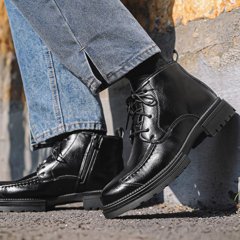 Luxury Designer Men Shoes Retr - Mens Fashion Combat Boots 评论和价格