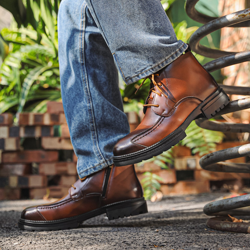 Luxury Designer Men Shoes Retr - Mens Fashion Combat Boots 评论和价格