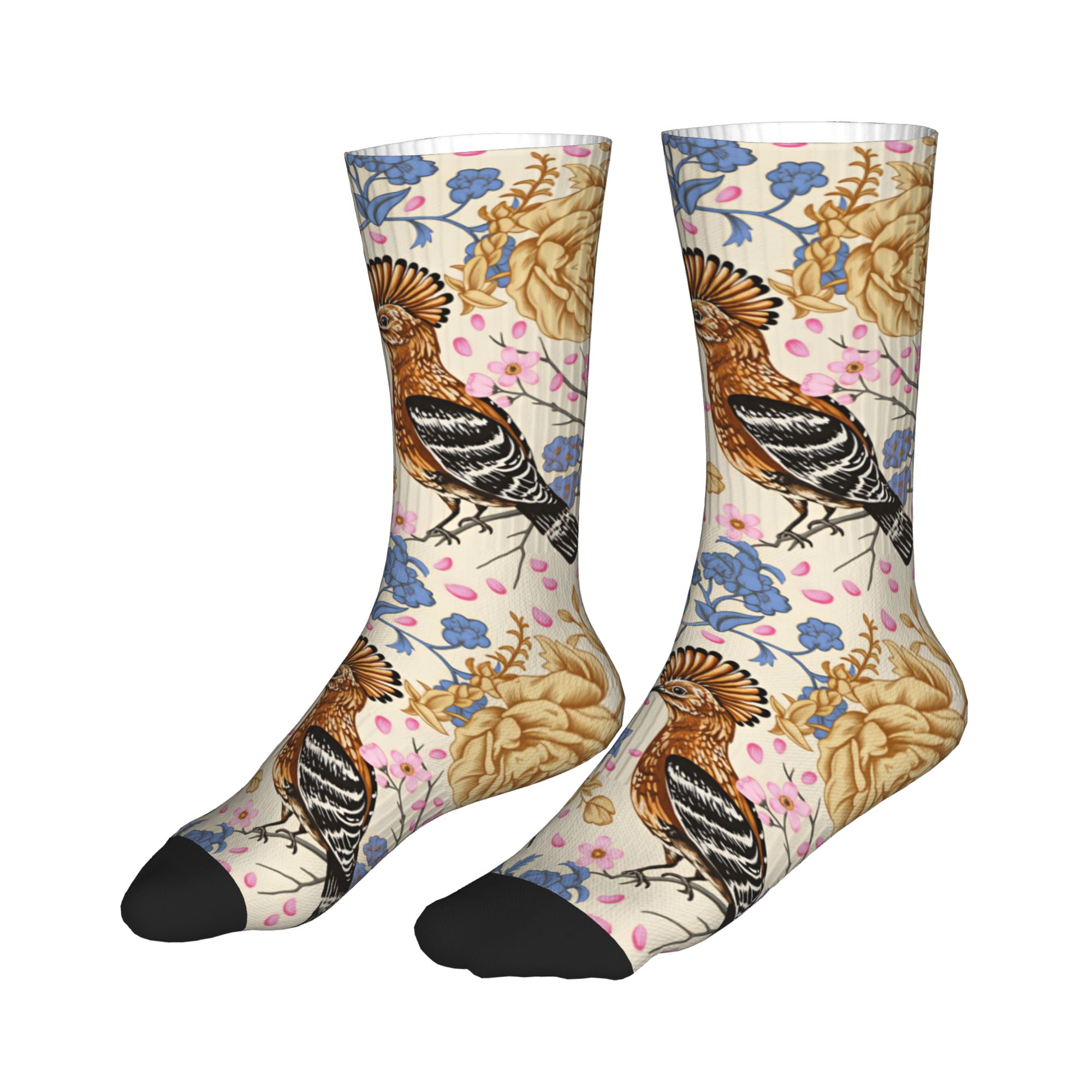 Hoopoe Bird Blue Peony Vintage - Men Fashion Vintage 评论和价格