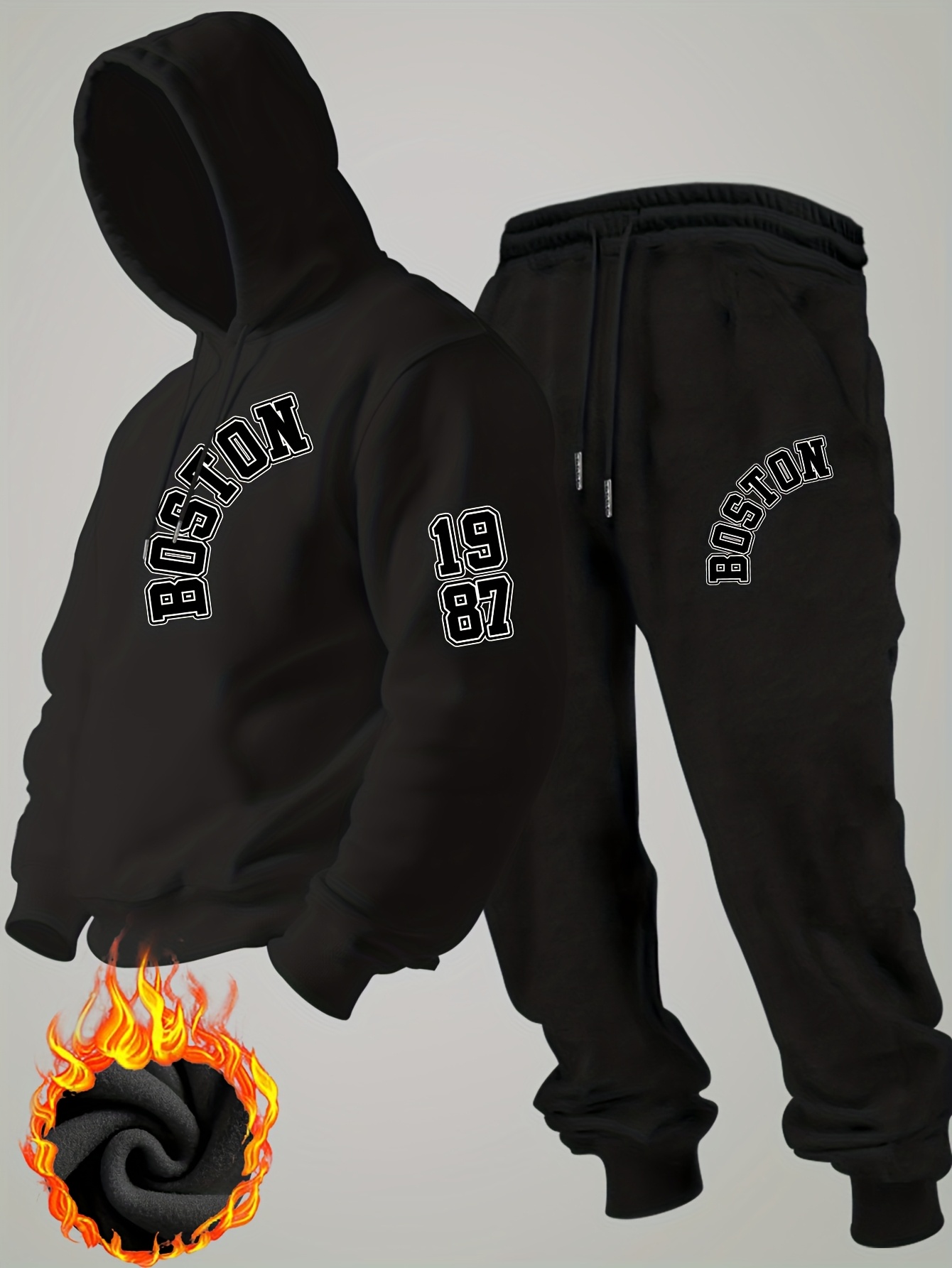 2026 new Men Winter Fleece Hoo - Mens Fashion Streetwear 评论和价格