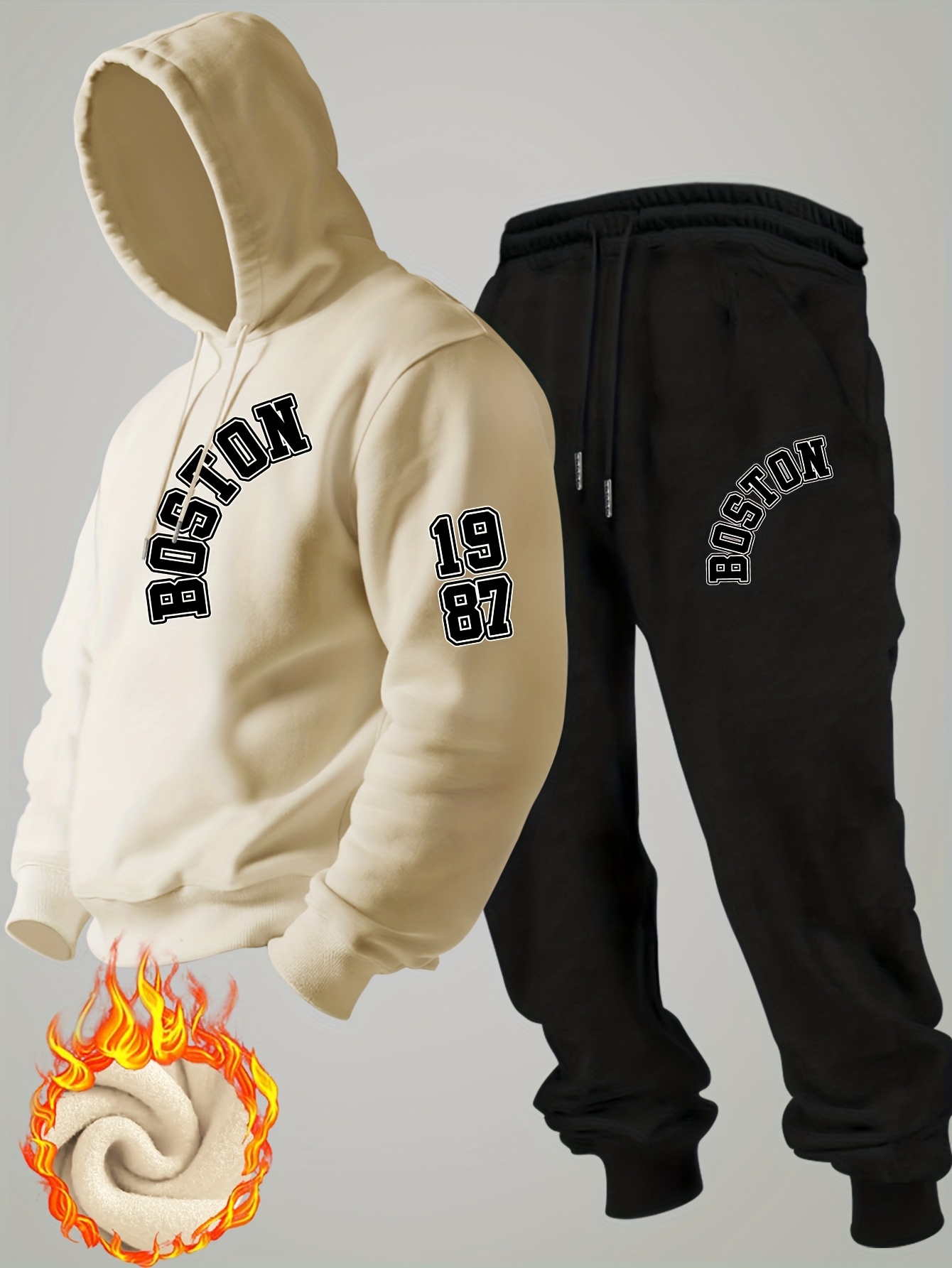 2026 new Men Winter Fleece Hoo - Mens Fashion Streetwear 评论和价格